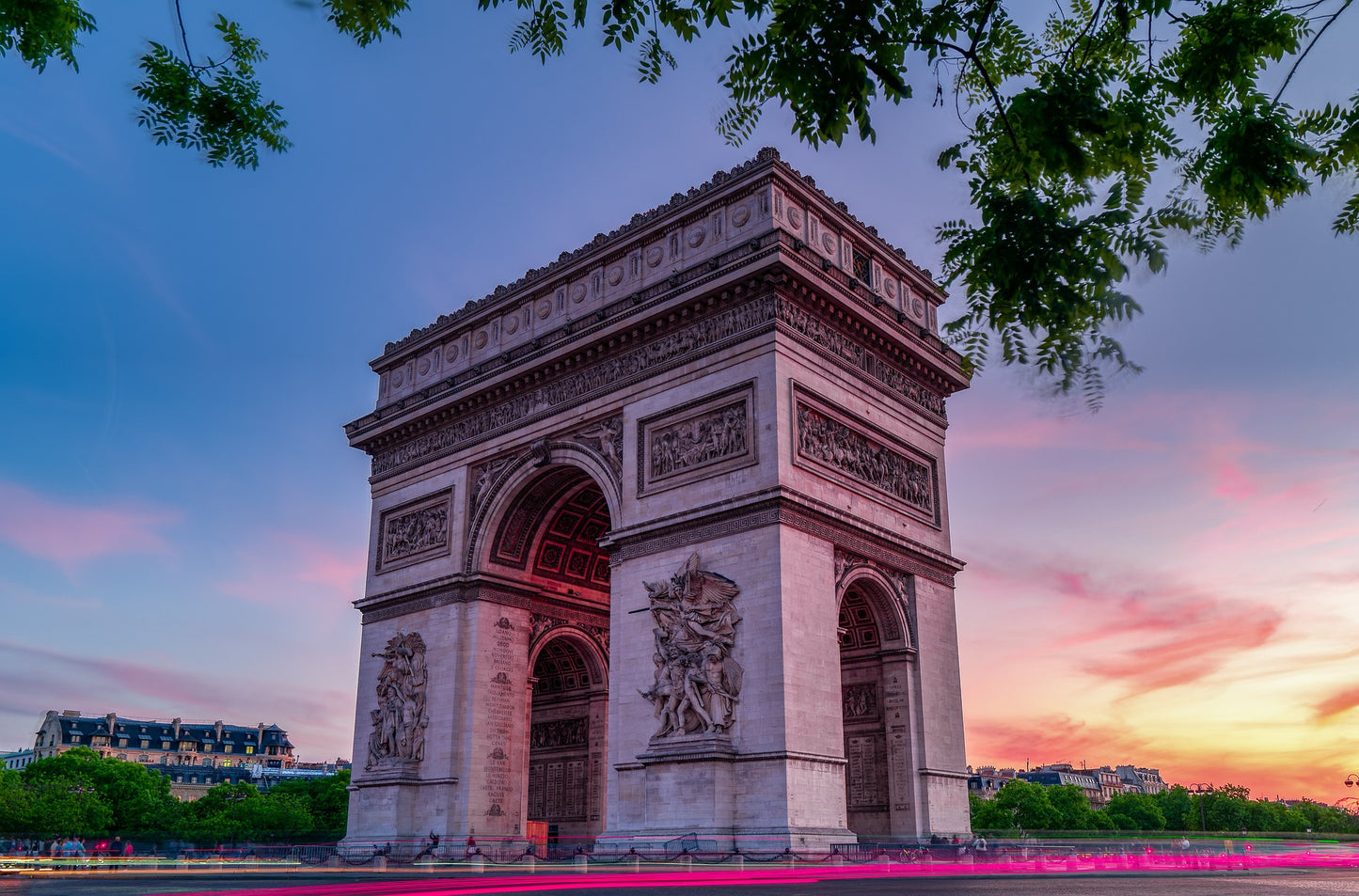 Arc de Triomphe and Champs Élysées Tour