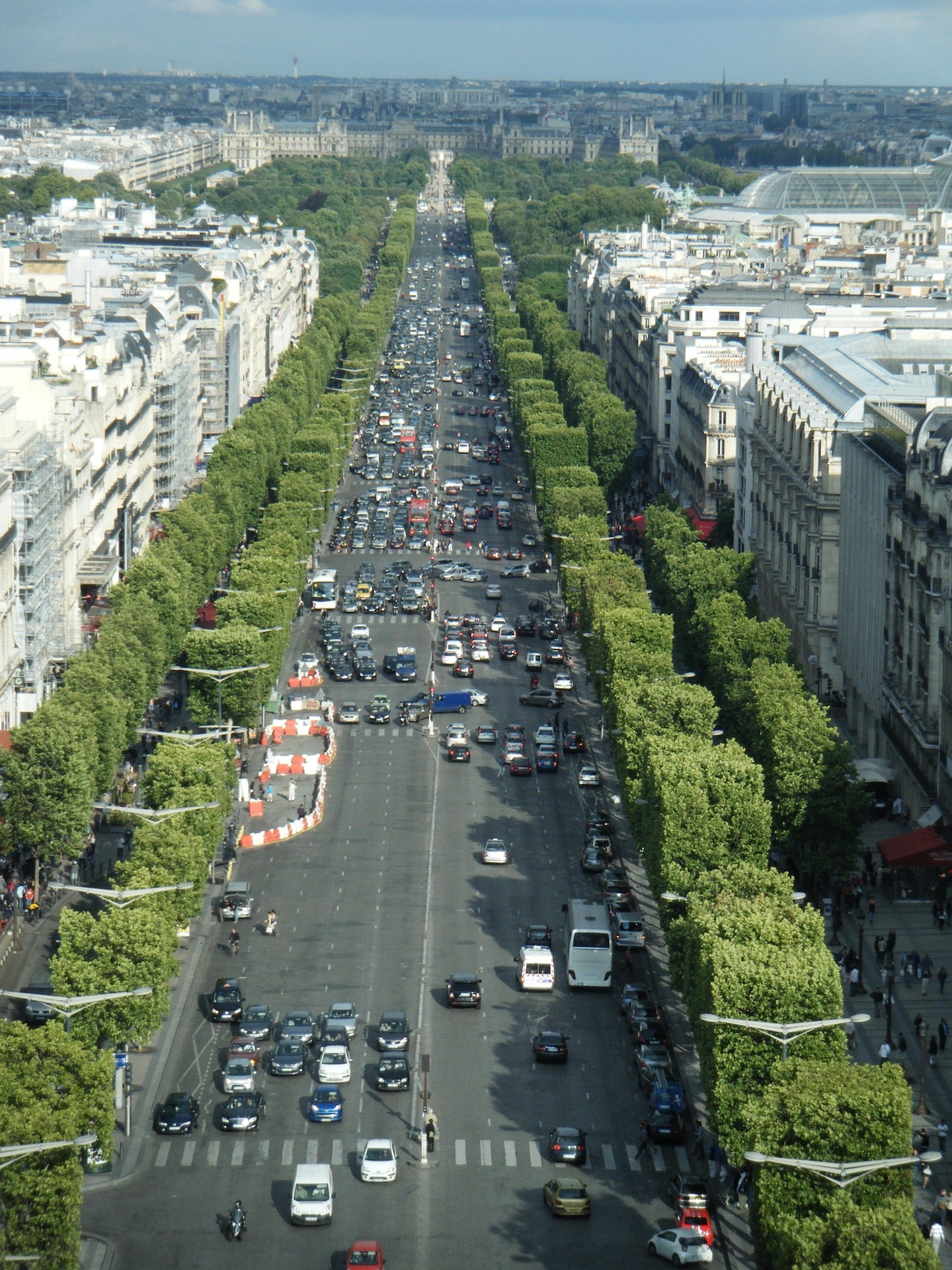 Arc de Triomphe and Champs Élysées Tour